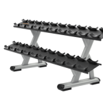 Precor DBR0812 2 Tier, 10 Pair Dumbbell Rack