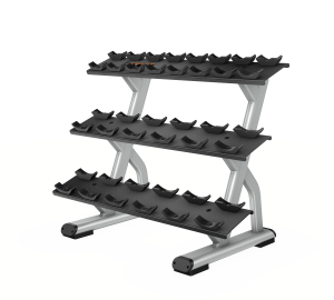 Precor DBR0814 3 Tier, 10 Pair Dumbbell Rack